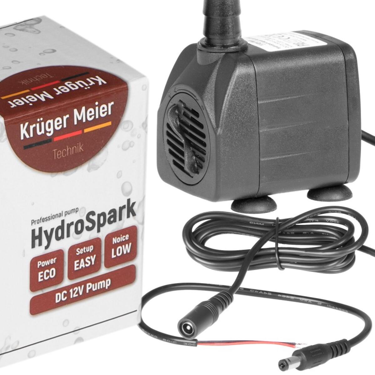 Помпа підйомна Kruger Meier HydroSpark 1250 — міні насос 12V, 1000 л/год