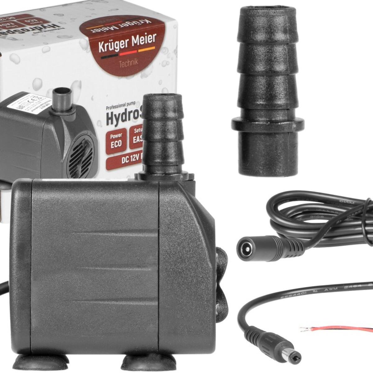 Помпа підйомна Kruger Meier HydroSpark 1250 — міні насос 12V, 1000 л/год
