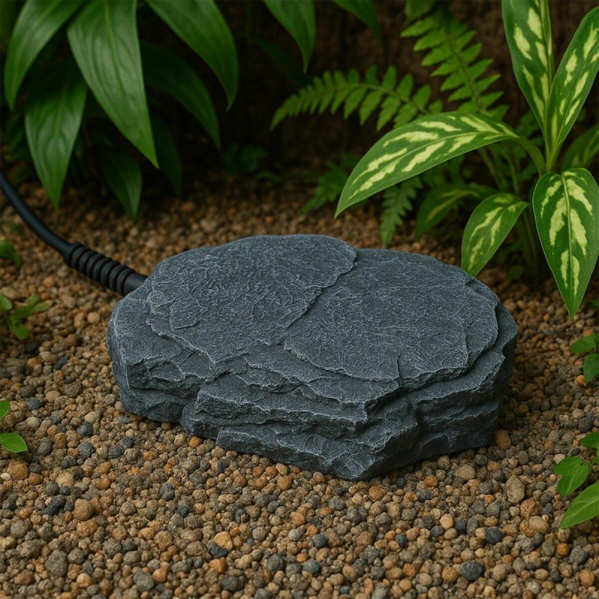 Нагрівальний камінь з регулятором температури Repti-Zoo Dimmer Heat Rock 12W 20x27x3 см (AHR0612P) для тераріумів