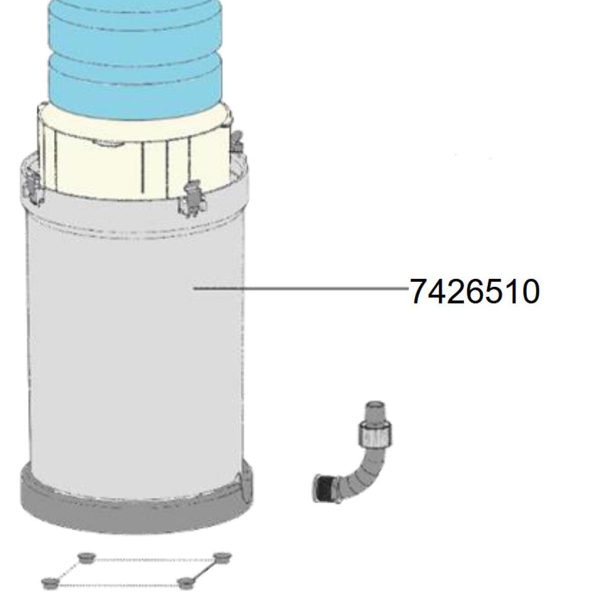 Канистра для внешнего фильтра Eheim classicVARIO+e 250 (7426510)