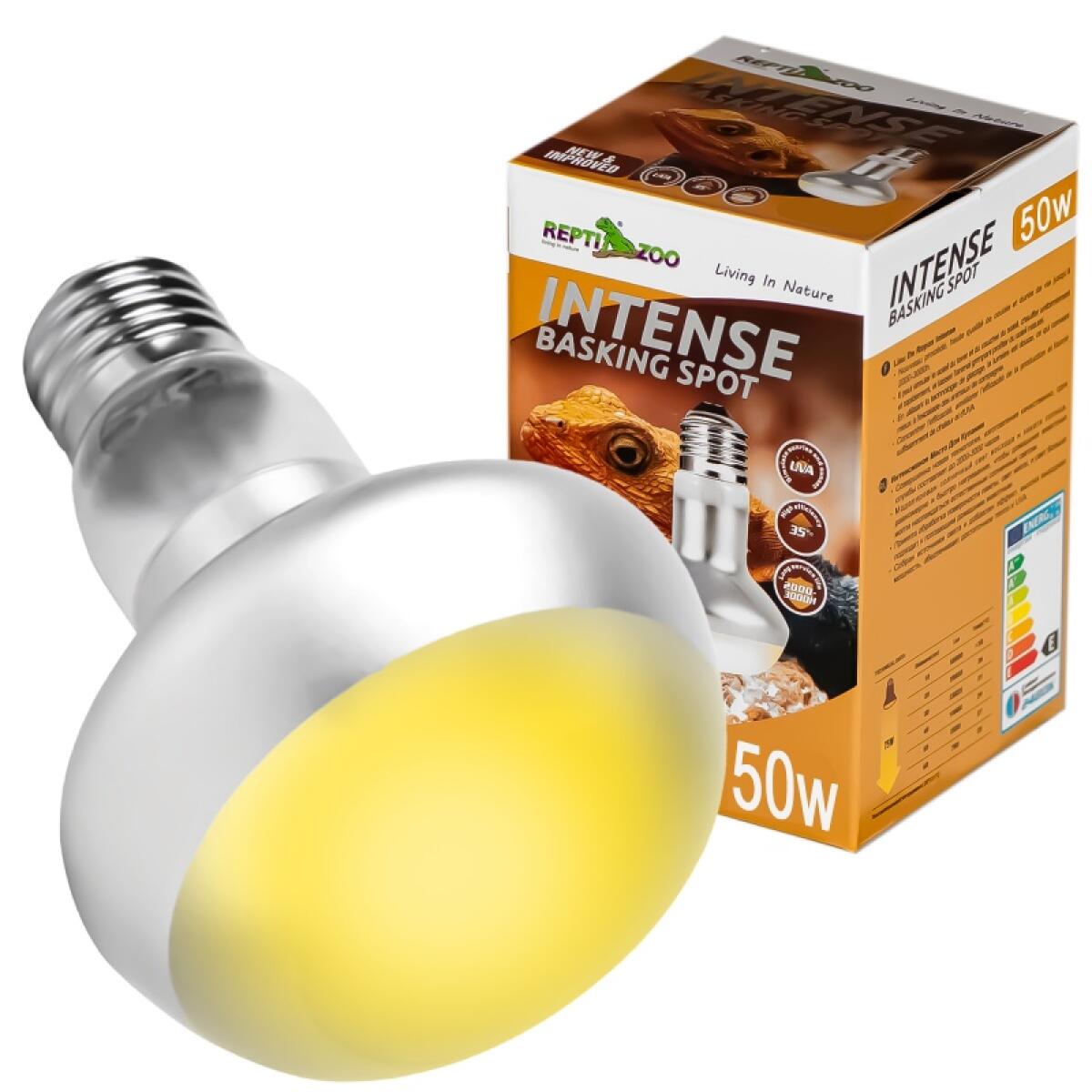 Лампа точечного нагрева Repti-Zoo Intense Basking Spot 50W (FCB50) с UVA для террариумов 