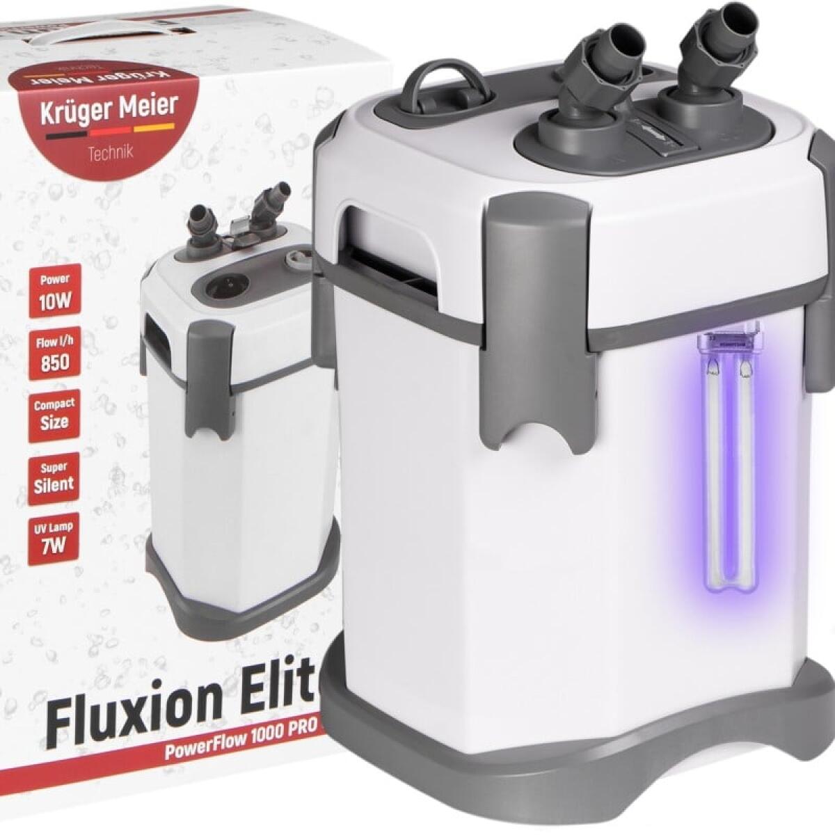 Внешний фильтр Kruger Meier Fluxion Elite 1000 UVC PRO для аквариумов 80-180 литров