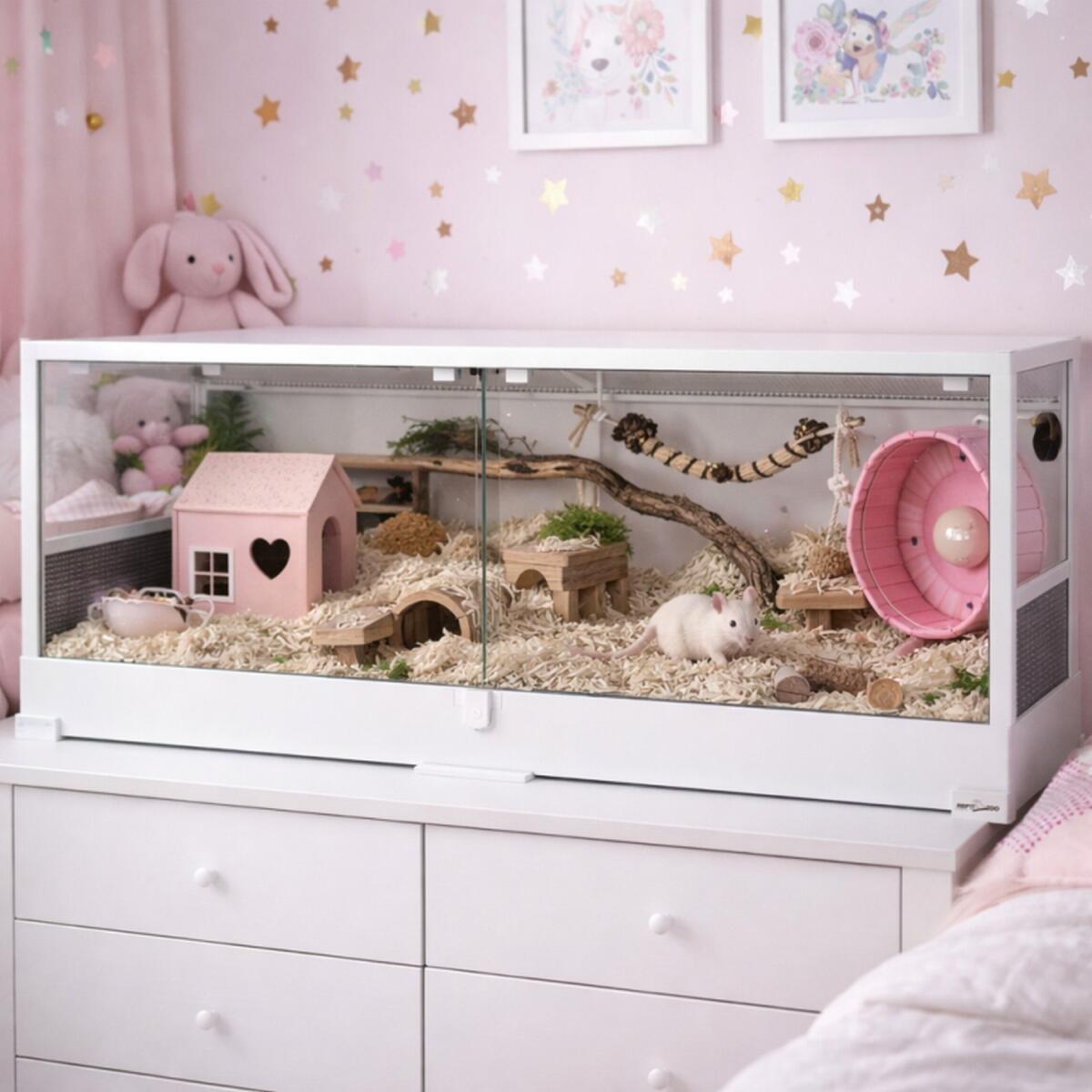Террариум Repti-Zoo 120x45x45см для рептилий, амфибий, грызунов и черепах (RK0222UW)