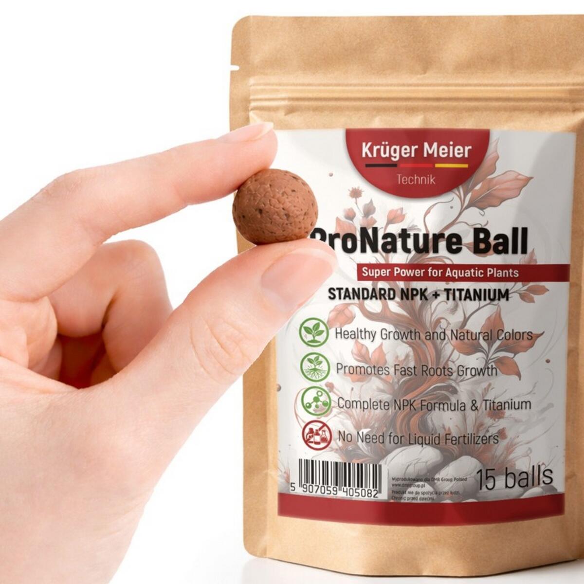 Питательные шарики Kruger Meier ProNature Ball 15 для аквариумных и террариумных растений