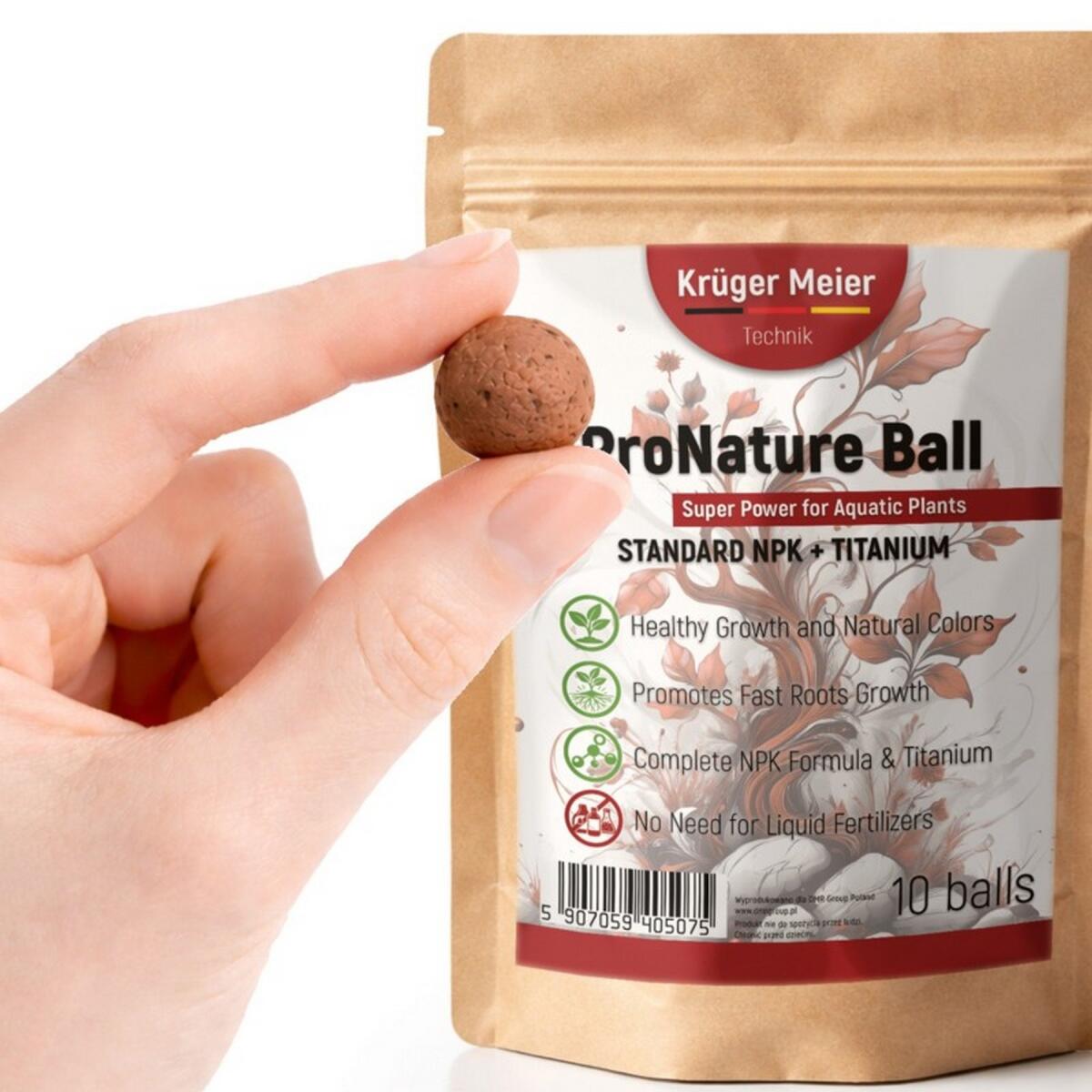 Питательные шарики Kruger Meier ProNature Ball 10 для аквариумных и террариумных растений