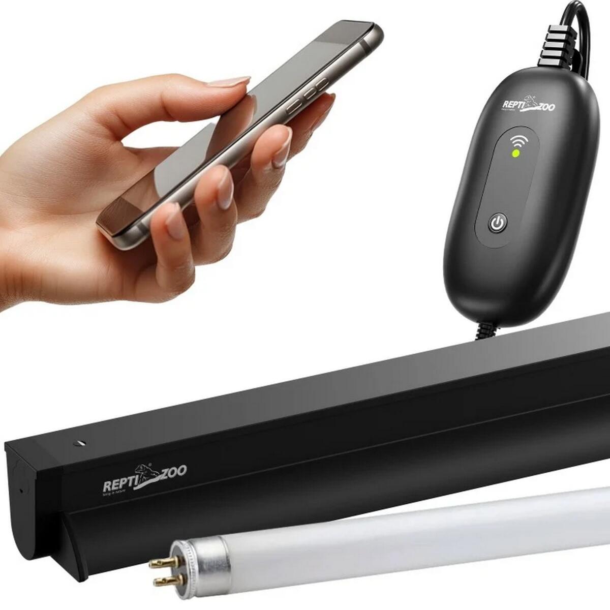 Светильник с лампой T5 Repti-Zoo Lighting Combo Smart KIT 10.0 UVB 24W 57.5 см (ZAT2824ST) для рептилий