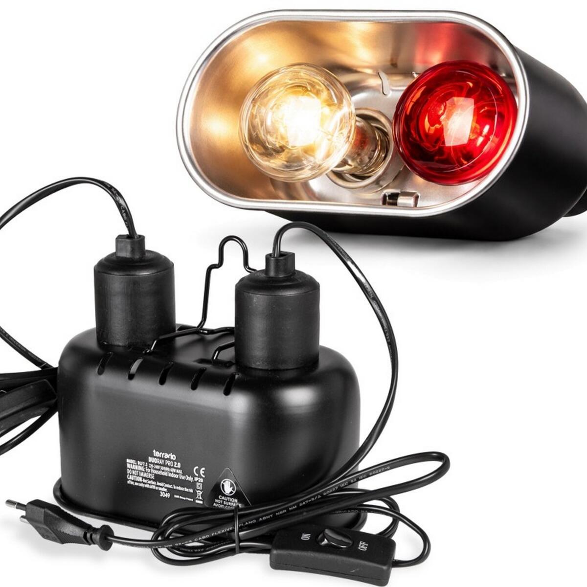 Світильник подвійний Terrario DUORAY 2.0 E27 2x60W для тераріуму
