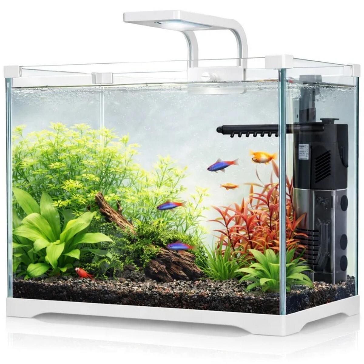 Акваріум, комплект Kruger Meier Shrimp!One Pro 50 білий 25 л. 34.5x20.5x27 см