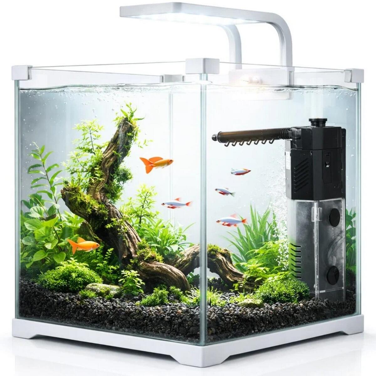 Акваріум, комплект Kruger Meier Shrimp!One Pro 30 білий 15 л. 24x25x26.5 см