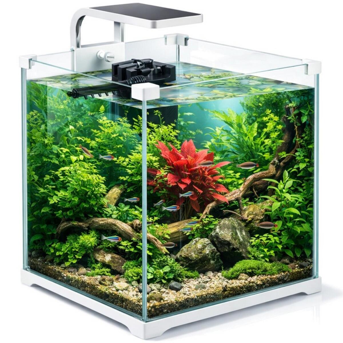 Акваріум, комплект Kruger Meier Shrimp!One Pro 30 білий 15 л. 24x25x26.5 см