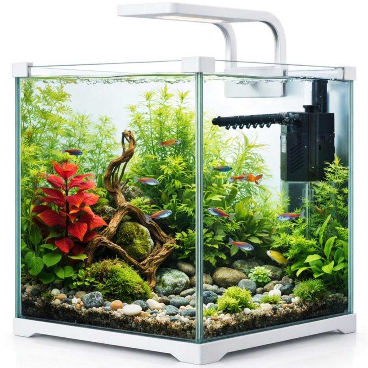 Акваріум, комплект Kruger Meier Shrimp!One Pro 30 білий 15 л. 24x25x26.5 см