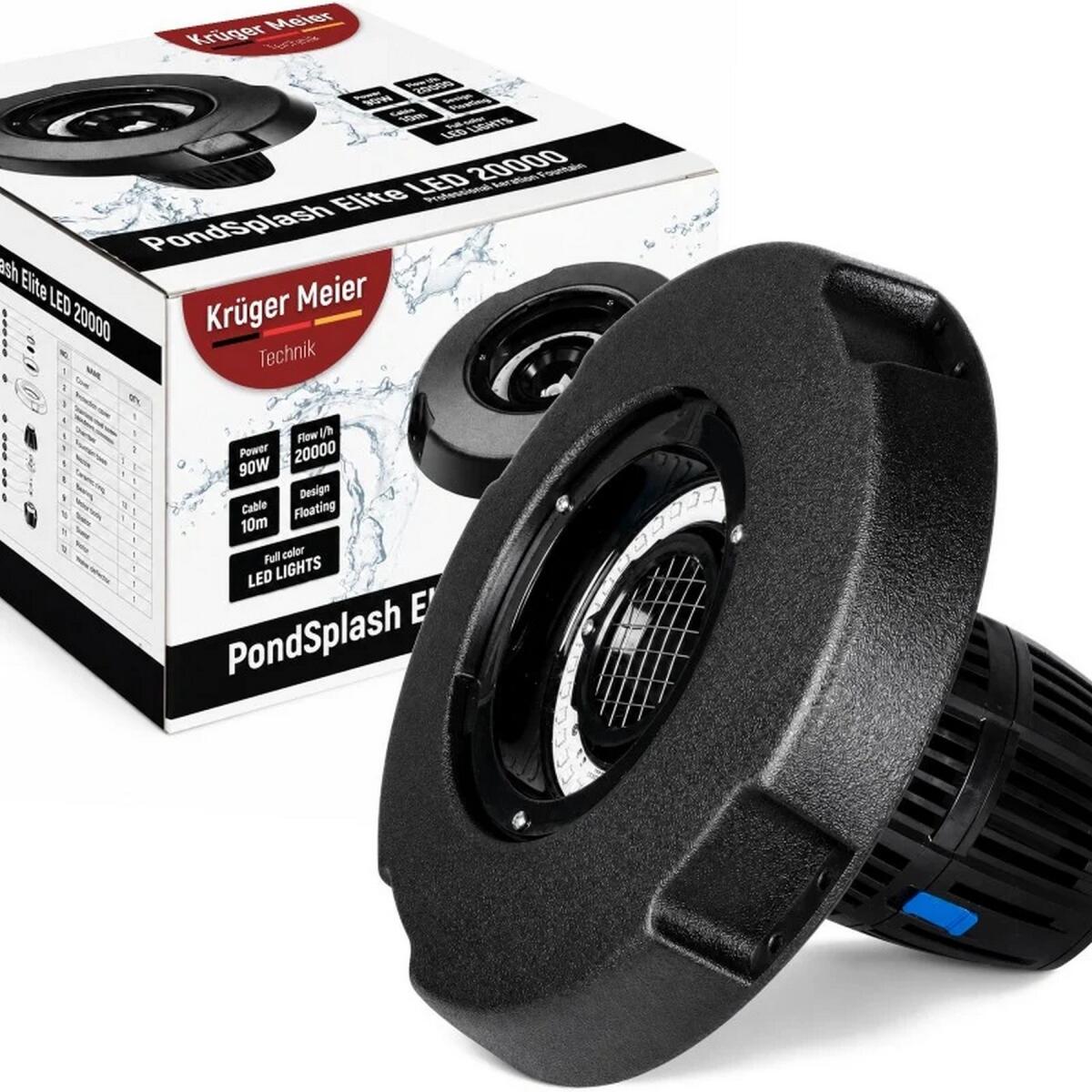 Фонтан, аэратор для пруда Kruger Meier PondSplash Elite LED 40000 с LED-подсветкой 40000 л/ч