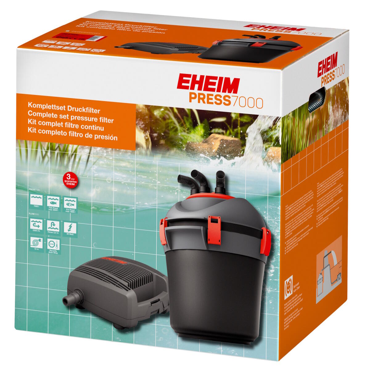 Фільтр ставковий, напірний Eheim PRESS7000 (5210020)