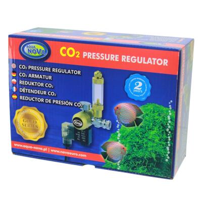 Редуктор CO2 Aqua Nova NCO2-REG с счетчиком пузырьков и электромагнитным клапаном