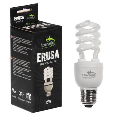 Люмінесцентна лампа Terrario Erusa Tropical UVB 5.0 13W  для тропічних рептилій та амфібій
