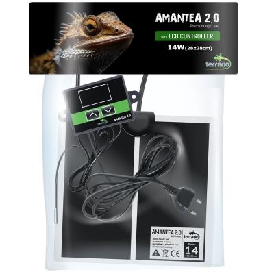 Нагрівальний мат з термостатом Terrario Amantea 2.0 14W 28x28см