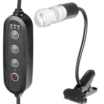 Світильник довгий з затискної ручкою і таймером Terrario Long ReptiSun Time Control 200W