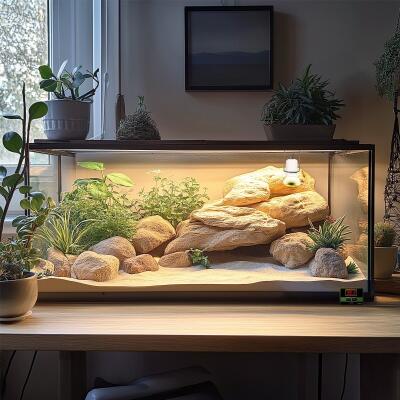 Світильник керамічний патрон з термостатом Terrario Muaritan Temperature Control 200W