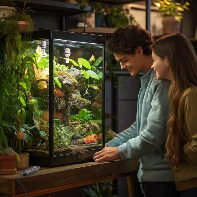 Світильник керамічний патрон з таймером Terrario Muaritan Time Control 200W