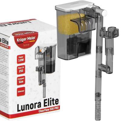 Каскадний фільтр Kruger Meier Lunora Elite 500 зі скіммером для акваріумів 15–35 літрів