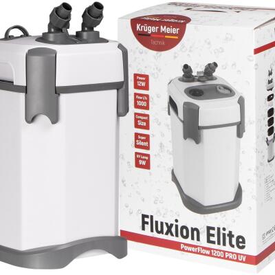 Внешний фильтр Kruger Meier Fluxion Elite 1200 UVC PRO для аквариумов 100-250 литров