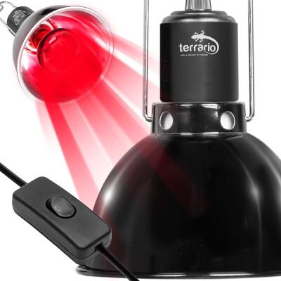 Світильник глибокий рефлекторний Terrario Biosphere Light 75W для локального обігріву тераріумів з керамічним патроном E27