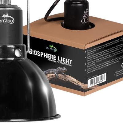 Світильник глибокий рефлекторний Terrario Biosphere Light 75W для локального обігріву тераріумів з керамічним патроном E27