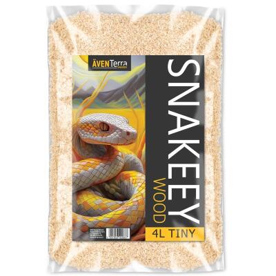 Натуральна деревна підстилка Aventerra Sweden SNAKEEY Wood Tiny 4 л для гризунів і змій