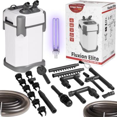 Внешний фильтр Kruger Meier Fluxion Elite 1800 UVC PRO для аквариумов 120-350 литров.
