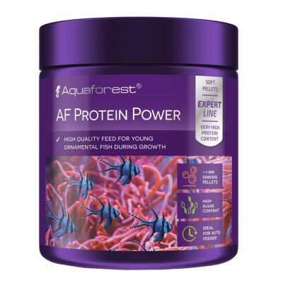 Корм Aquaforest AF Protein Power 120 г - високобілкові м’які гранули для молодих декоративних риб