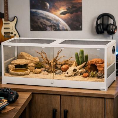 Террариум Repti-Zoo 120x45x45см для рептилий, амфибий, грызунов и черепах (RK0222UW)