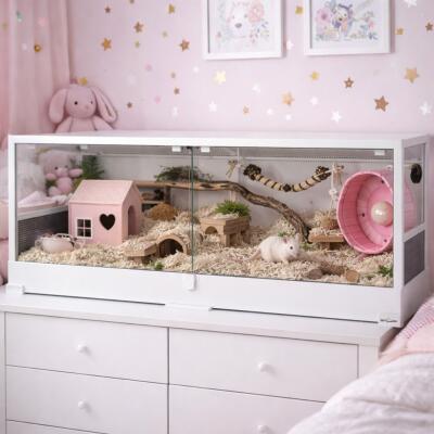 Террариум Repti-Zoo 120x45x45см для рептилий, амфибий, грызунов и черепах (RK0222UW)